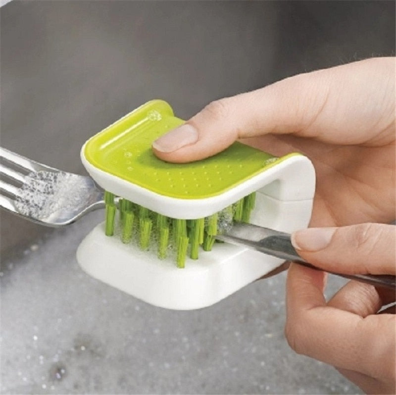 Knife Fork Pan Dish Bowl Brush With Soap