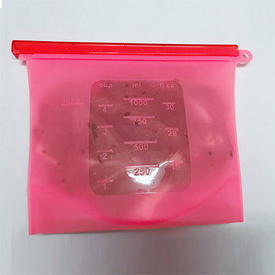 Kitchen Food Sealing Storage Bag Reusable Ziplock 4PCS 1000ml