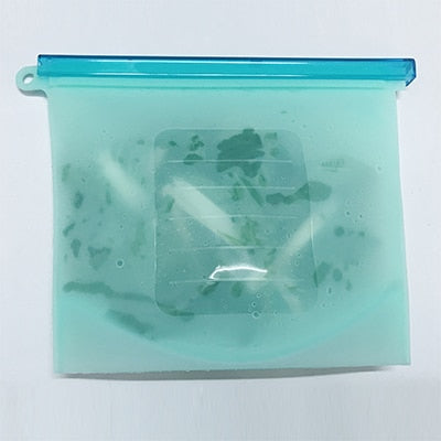 Kitchen Food Sealing Storage Bag Reusable Ziplock 4PCS 1000ml